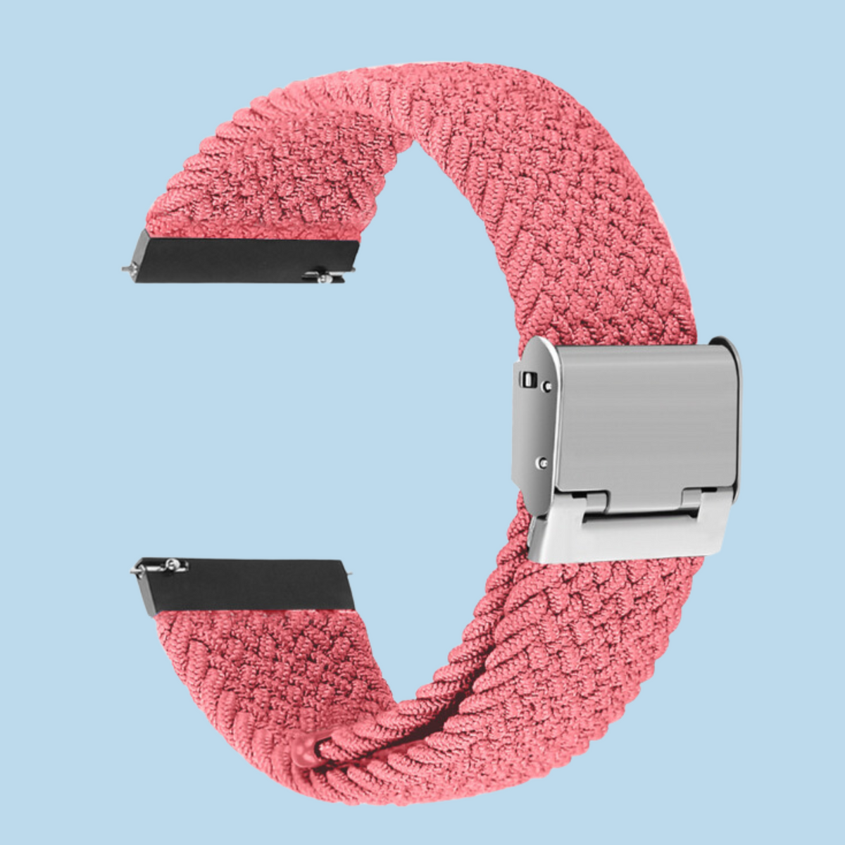 Cinturino in nylon rosa con uccellini