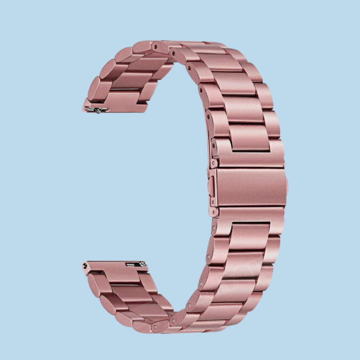 Cinturino per orologio in acciaio inossidabile color oro rosa