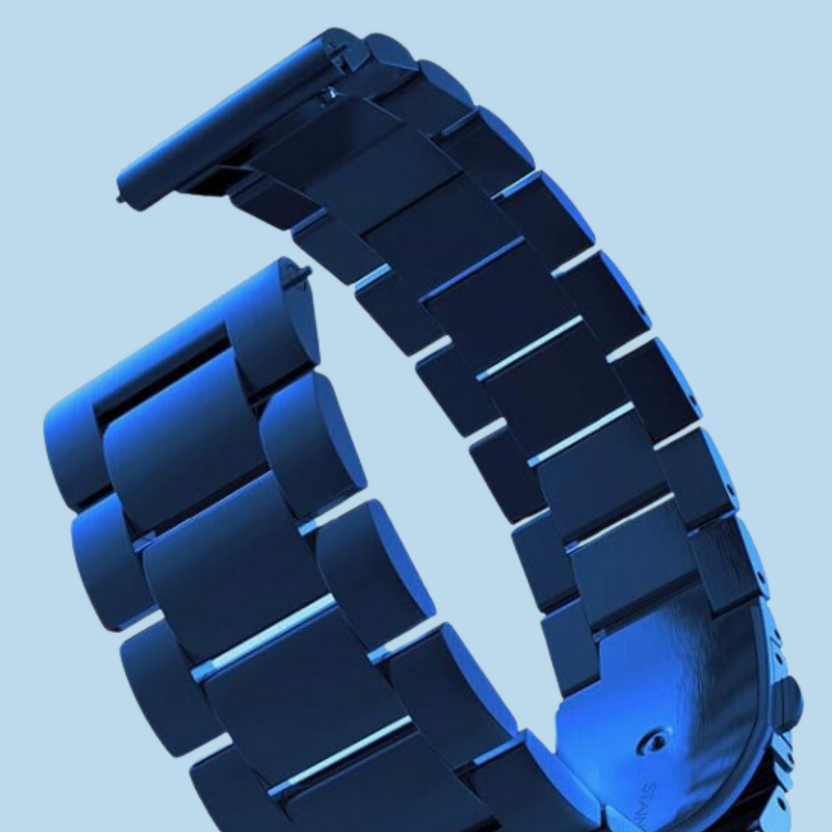 Cinturino per Orologio in Acciaio Inox Blu Navy
