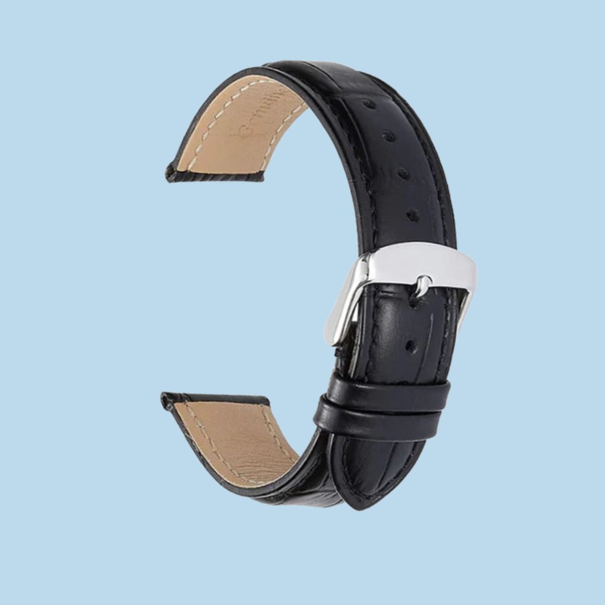 Cinturino per orologio in pelle nera