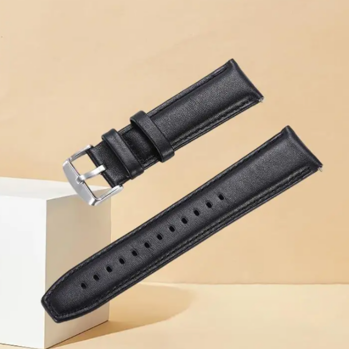 Cinturino per orologio in pelle nera
