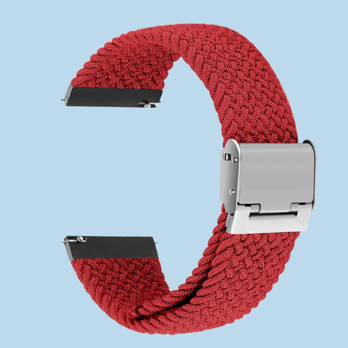 Cinturino in nylon rosso con fibbia a scatto